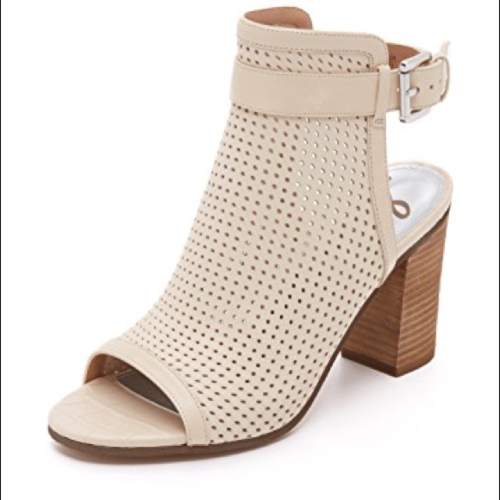 Sam Edelman Emmie Peep Toe Booties Size 8 1/2